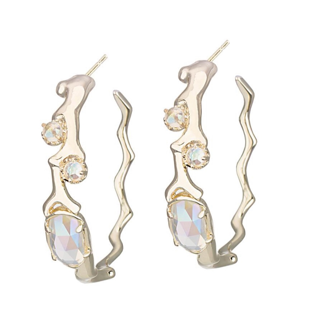 Kendra Scott "Kristin" gold hoop earrings